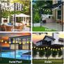 6pack 3M String Light Pole, Metal Outdoor String Light Pole, Suitable for Courtyard,Backyard,Garden,Patio,Party,Wedding Hanging Light Pole,Rustproof and Sturdy with Hooks. Image 2