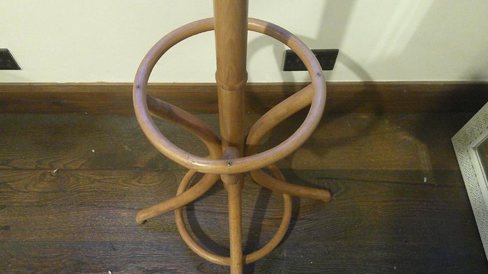 Vintage Bentwood Free Standing Beech Coat Rack & Umbrella Stand Thonet Style Hall Stand Tree (5 Double Hooks)