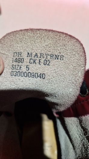 Dr. Martens 1460  Cherry Red Made in England Size UK 5