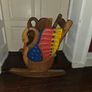 Madrigal Studios Carved Rocking Double Swans Chair Image 6