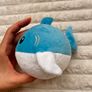Blue white Shark Soft Plush approx. 10 cm. Used Please see photos Image 4
