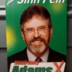 Gerry Adam's Tin Metal Sign