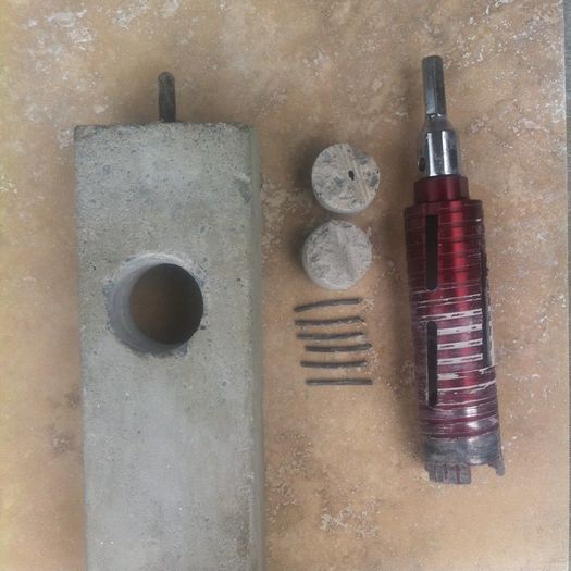 Core Bit Set In Case Top Quality , Laser Welded, 10mm Segments