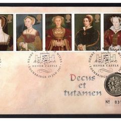 1997 Great Britain 450th Anniversary of Death of King Henry VIII Royal Mint Philatelic Numismatic Cover (PNC) with UK1 coin