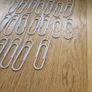 Large Gold and White Plastic Coated Paperclips x 30 for Sale Image 5