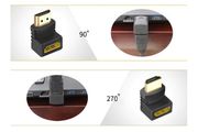 HDMI Connection Converter Male To Female 270 Degree/90 Degree