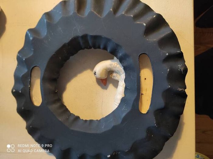 Ceramic Goose Wreath