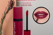 Bourjois Rouge Lacque Shiny Finish Lipstick in Bloody Berry - New