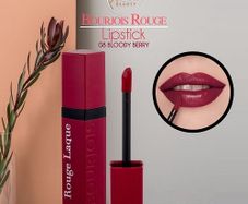 Bourjois Rouge Lacque Shiny Finish Lipstick in Bloody Berry - New