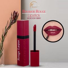 Bourjois Rouge Lacque Shiny Finish Lipstick in Bloody Berry - New