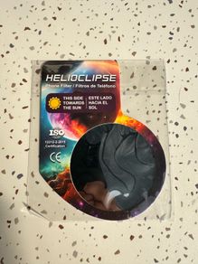 Solar eclipse glasses and phone filter