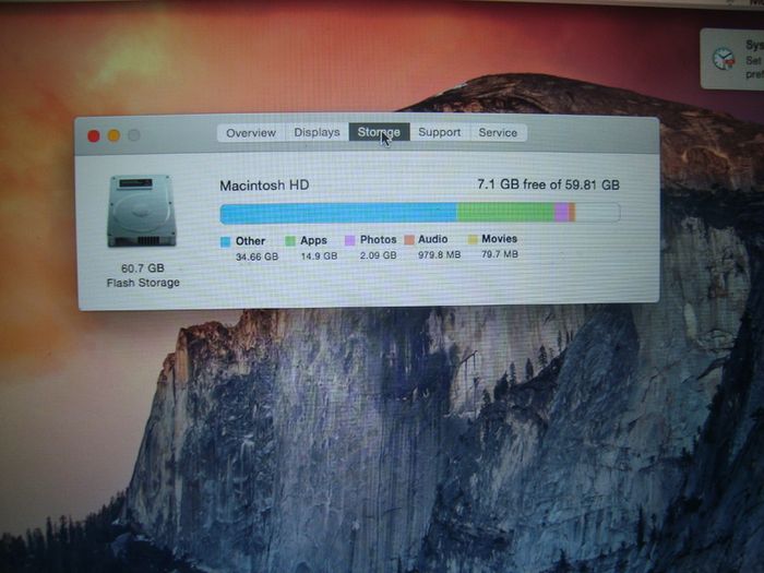 Laptop Apple Macbook Air 11" 2010, Intel @1.4ghz, 2gb Ddr2, 60gb ssd