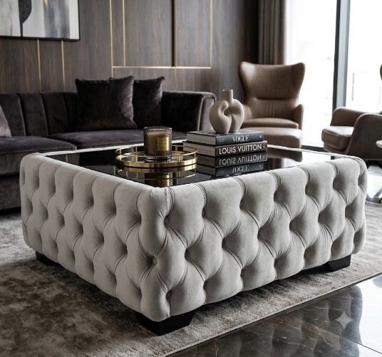 Chesterfield Coffee Table Rectangle 83x63x45