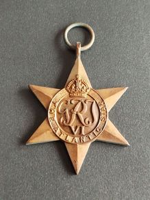 Original WWII Atlantic Star Medal - Battle of the Atlantic