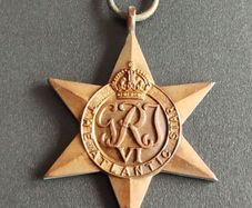 Original WWII Atlantic Star Medal - Battle of the Atlantic