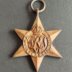 Original WWII Atlantic Star Medal - Battle of the Atlantic