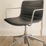 Vintage Office Chair Leather Designer Italian by Arper Image 4