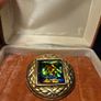 Vintage Celtic Rainbow Glass Brooch Image 10