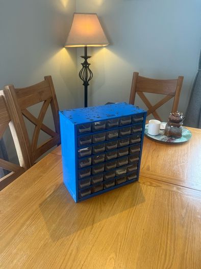 Vintage Raaco Industrial Bank of Drawers