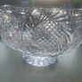 Tyrone Crystal Large bowl with intricate fan & diamond pattern Image 6
