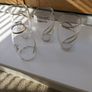 Vintage drinking glassware leaf pattern Engraved with Gold Trim Image 3