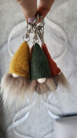 Handmade Gnomes. Autumn decoration. Key rings pumpkin or  Gnome.