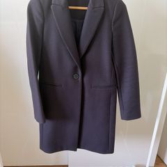 3/4 length navy Zara coat