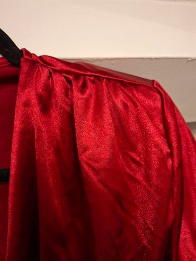 satin bodysuit burgundy shein brand new