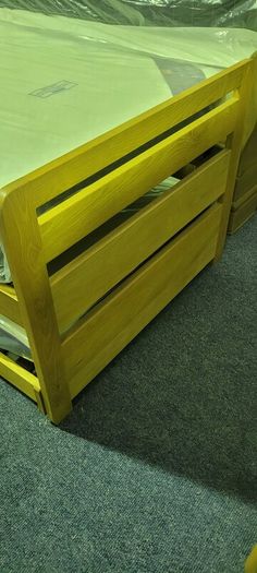 Oak single bed with Storage bed as new