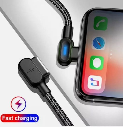 Short 25cm USB Cable for iPhone 14 11 XR 8 6S Plus X 7 5 8 Pin Charger