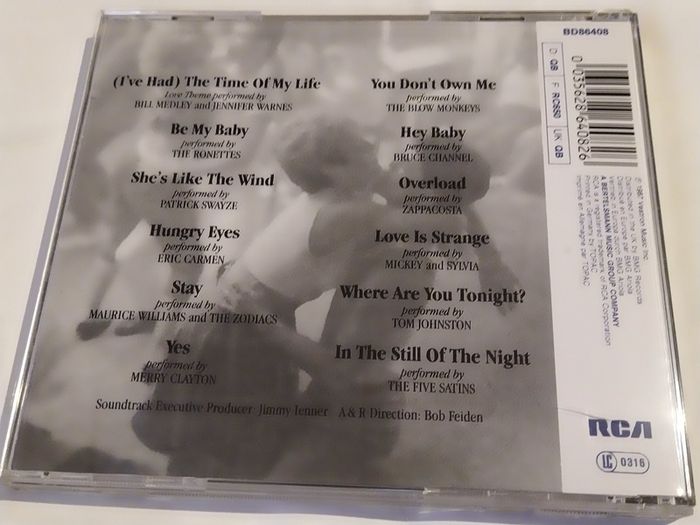 Dirty Dancing Movie Soundtrack Cd