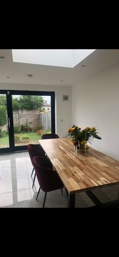 6 Seater Kitchen Table and 2 benches