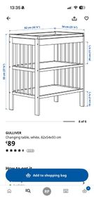 IKEA changing table GULLIVER