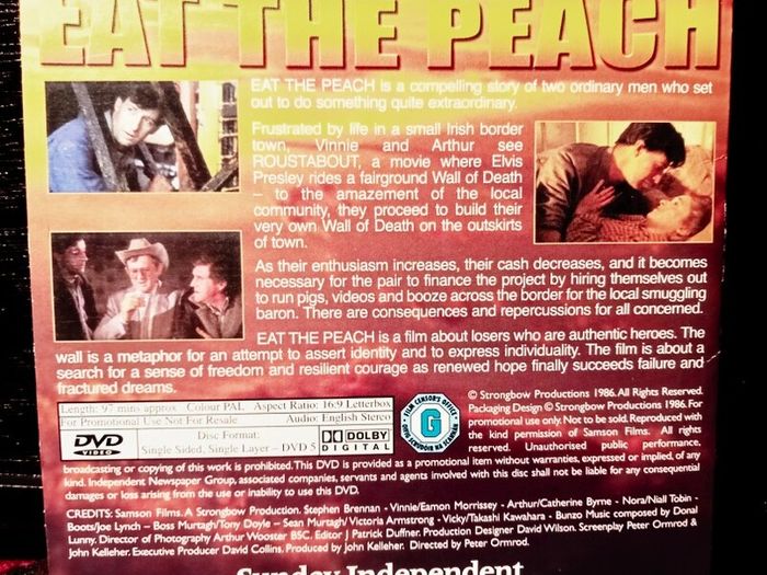 1986. Eat The Peach. DVD.