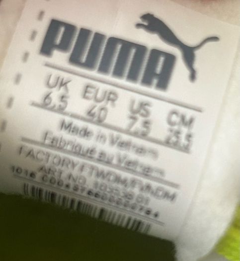Puma football boots size 6.5