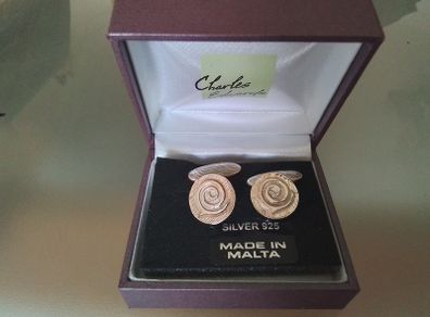 silver cufflinks