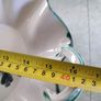 Art Nouveau BUTTERFLY FRUIT BOWL With two handles   Soft Neutral Colors with lovely green rim. Image 4