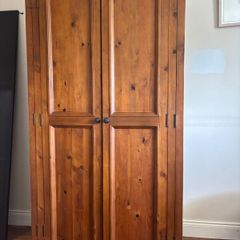 Solid Oak Wardrobe & Chest of Drawers