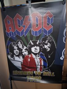 AC DC Poster. AC/DC. Modern Day Re-Print Of Highway To Hell Tour Poster. Collect In Dublin Or Receive Via Post.