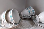 Six China Cups &amp; Saucers