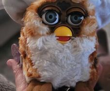 Vintage 1998 Original Furby with Carry Case