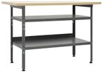 Workbench Grey 120x60x85 cm Steel