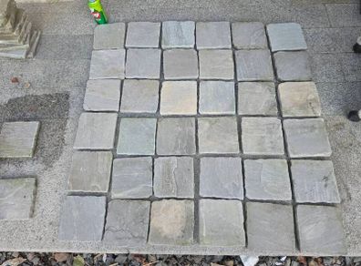Sandstone Cobble Stone Paving - 204 Square Yards