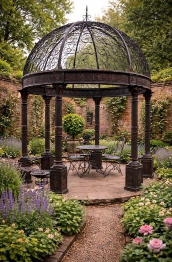 Cast iron gazebo