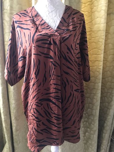 M&S Ladies brown mix summer top size 18 New with tags