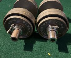 Olympic Dumbbell handles and plates