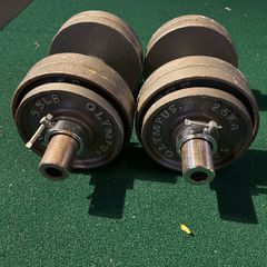 Olympic Dumbbell handles and plates
