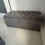 Double bed and poof for sale Image 3