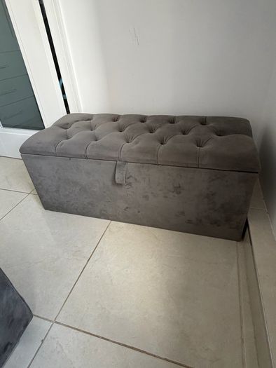 Double bed and poof for sale