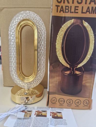 Crystal Table Lamp Rechargeable